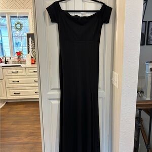 Amazon Black Off-Shoulder Maxi Dress